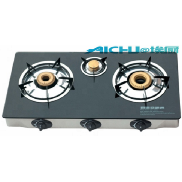 3 Burners Table Top Tempered Glass Gas Stove