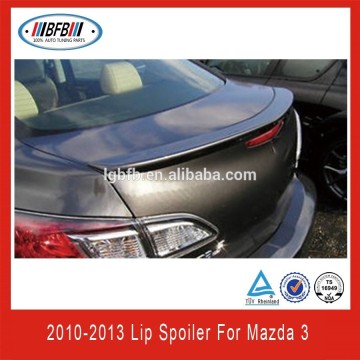 ABS Unpainted Primer Rear Lip Spoiler For Mazda 3 (Fits for mazda 3 10-13 )