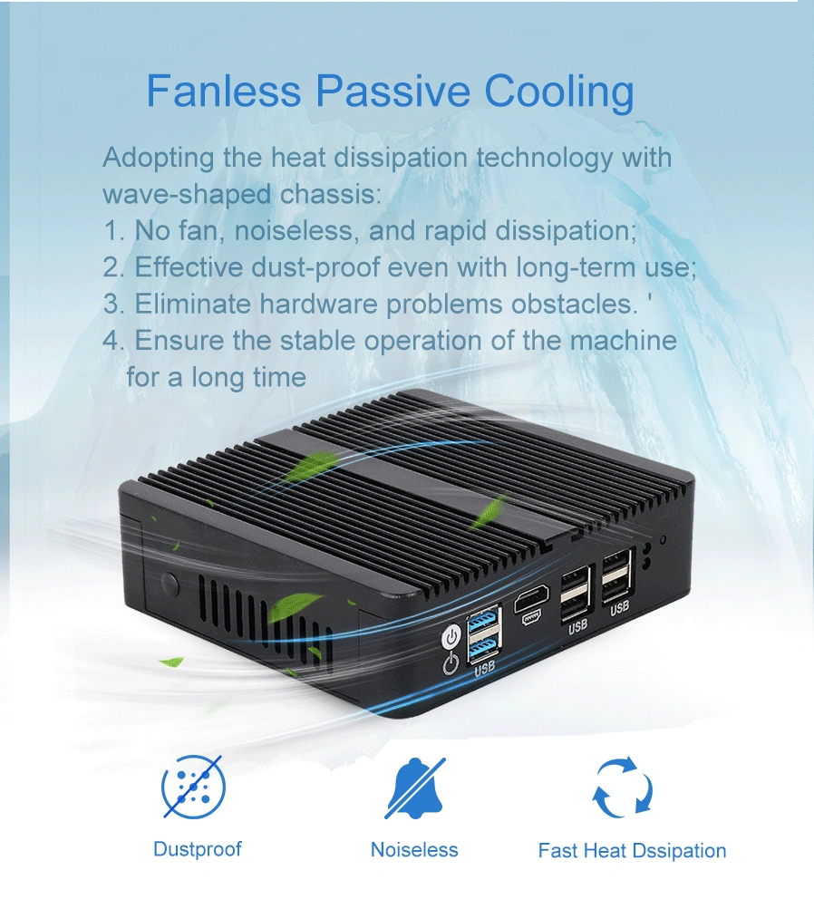 1U Rackmount Firewall Barebone – Intel J4125 Quad Core, 4x LAN, Für PfSense/OPNsense (ohne RAM/SSD/OS)