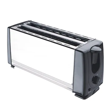 4 Slice Wide Slot Stainless Steel Toaster - Kitchen Appliances Bread Sandwich Maker Household Toaster