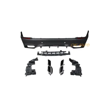 X253 Upgrade GLC63 Rear Bumper Diffuser for Mercedes Benz GLC Class 2015-2019