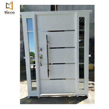 Villa Aluminum Exterior Doors with Double Toughened Glass - Swing Hinged Door