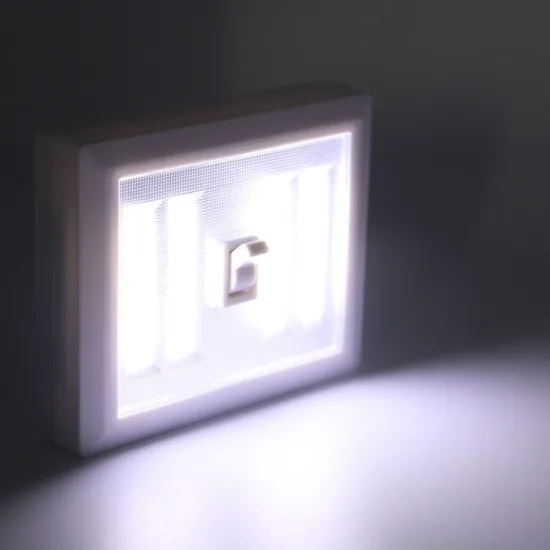 Dual COB Cordless Night Light Switch with Magnet
