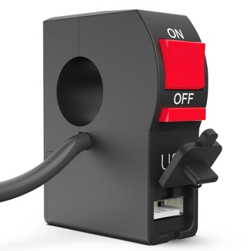 7/8 "USB şarj cihazı ile evrensel motosiklet gideri anahtarı - açık/kapalı alev düğmesi