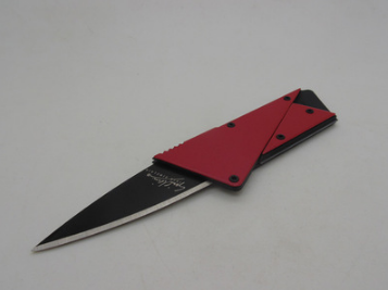 Red Credit Card Knife,Folding Safety tactical Knife Pocket Camping Hunting knife