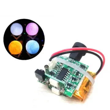 16 Colors RGB 3D Moon Lamp: Remote Control LED Electronics PCB Circuit Board & USB Charging Night Light