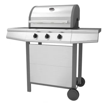 Three Burner Stainless Steel Gas Barbecue Grill