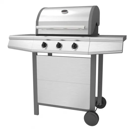 Three Burner Stainless Steel Gas Barbecue Grill