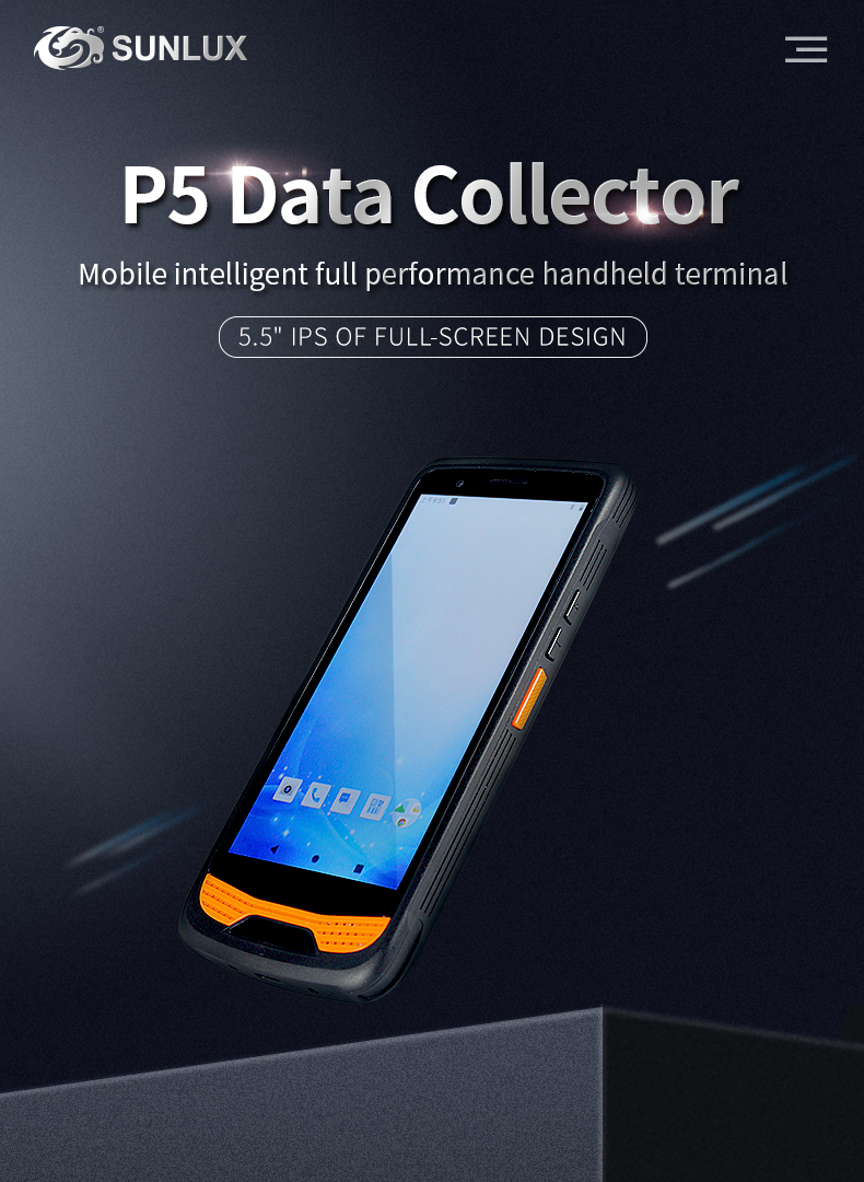 P5 IP65 Industrial Full Screen Android NFC Mobile Computer (8)