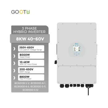 IP65 8KW Hybrid Solar Inverter 3 Phase