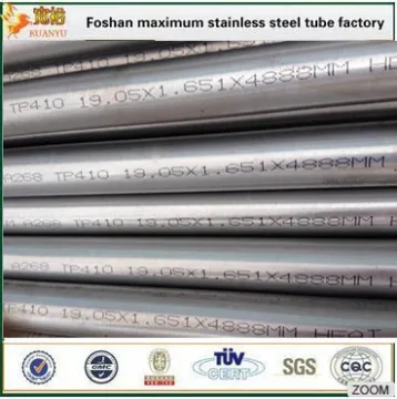 400 stainless steel pipe supplier 409 inox tubing