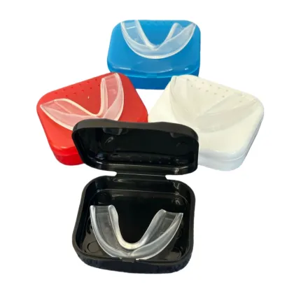Sport Mouth Guard Case Mouth Guard Storage Box, Snap Lock Closure with Vent Holes