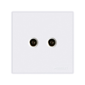 Hot two gang TV socket