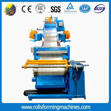 Automatic slitter cut to length line