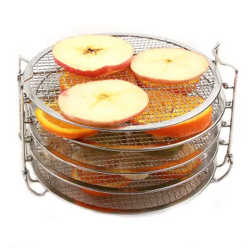 8-Inch Food Grade Stainless Steel Dehydrator with 5 Trays for Fruit, Veggie, and Meat Drying