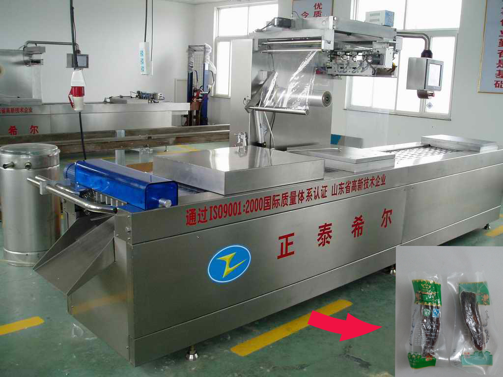 Manufacturer automatic beefbeef jerky stretch film vacuum packing machine