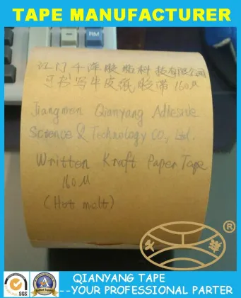Written Kraft Paper Tape/Brown Self-Adhesive Kraft Paper Tape