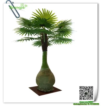 SJZLS-02 guangzhou shengjie artificial plant plastic palm tree artificial mini palm trees