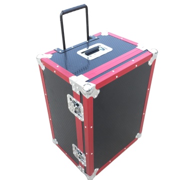 BestyArt Customized Wood and Alloy Travel Trolley Luggage Case