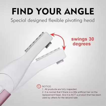 Rechargeable Facial Shaver with Eyebrow Trimming Function