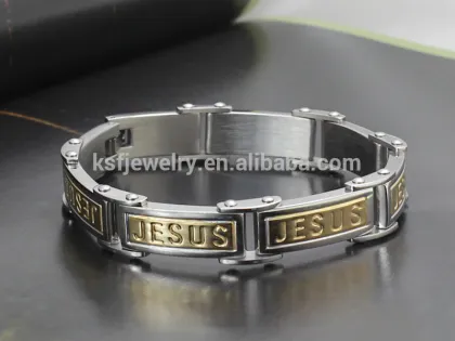 316L Stainless Steel I Love Jesus Bracelet Fashion Men's Bracelet Wholsale