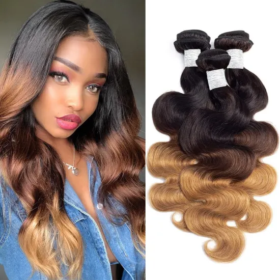 Ombre Human Hair Body Wave Bundles