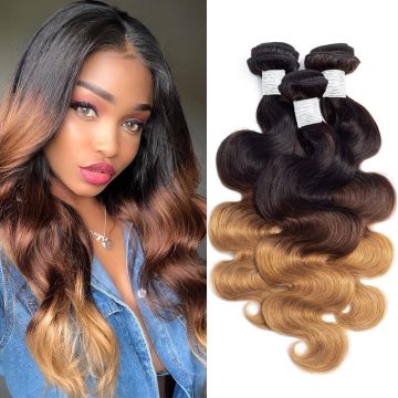 Ombre Human Hair Body Wave Bundles