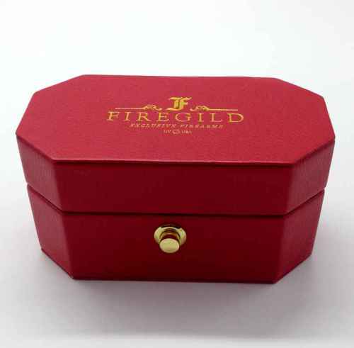 Diseño especial Caja de estuche de cuero rojo barato
