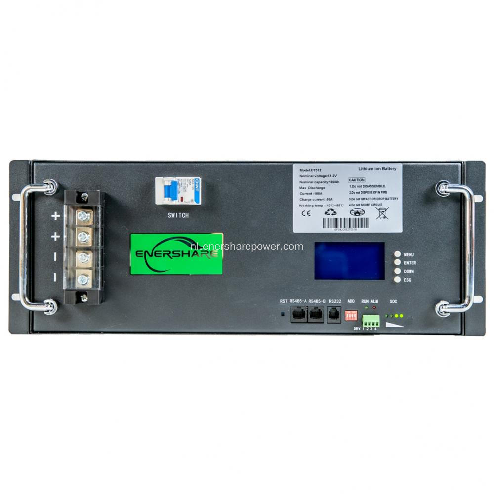 48V 100Ah zonne-energieopslagsysteem met BMS