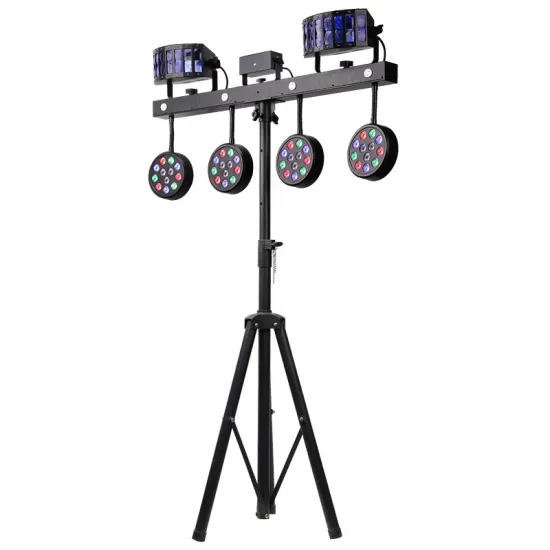 Wholesale LED Lighting Solutions: Portable DJ Disco Equipment, PAR, Laser, Derby Strobe, DMX Controlled Par Bars for Stage and Events with Stand Included