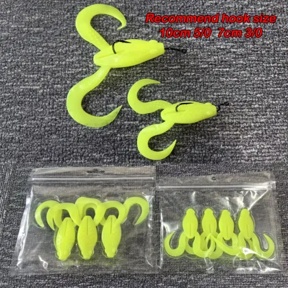 JOHNCOO TPR Soft Bait Fishing Lures - Floating Frog Baits for Freshwater