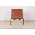 Cognac lederen Poul Kjaerholm PK22 fauteuil replica