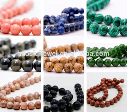 8mm round gemstone beads emerald stone green jade stone price for bracelet
