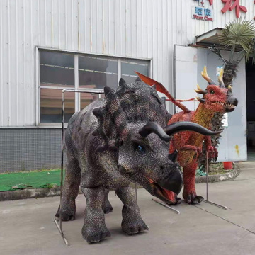 Realistic Triceratops Costume Walking Dinosaur Costume