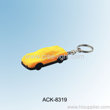 سيارة رياضية التصميم 4led الشمسية سلسلة المفاتيح الضوء Ack-8019