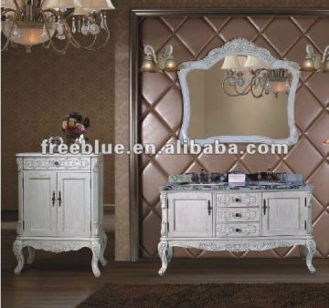 Oak wood bathroom cabinet