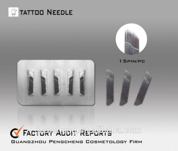 high quality eyebrow tattoo needle for sale (15pin blade )