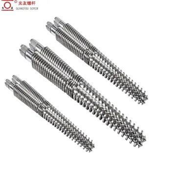 Spc wpc lvt floor bimetallic conical twin screw at bariles para sa extruder