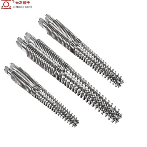 Spc wpc lvt floor bimetallic conical twin screw at bariles para sa extruder