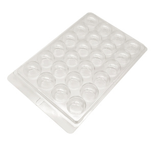 Plastic PET Truffle Chocolate Blister Packaging Clamshell