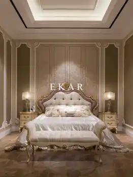 Country style king size bedroom furniture bed sets