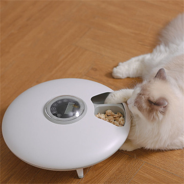 Alimentador de mascotas de tiempo inteligente: dispensador automático de alimentos de 6 agujeros