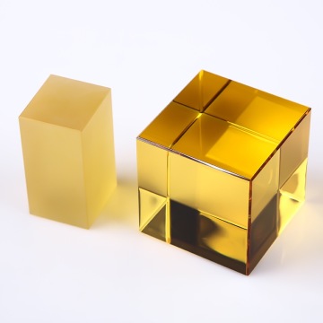 K9 Crystal Color Blank Prism Cube for Laser Engraving