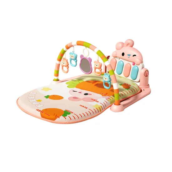 2024 Multi-functional Baby Fitness Toy: Mini Gym, Crawling Exercise, Piano Mat, and Play Mat