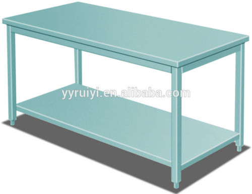stainless steel square leg kitchen working table