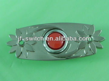 red button doorbell switch
