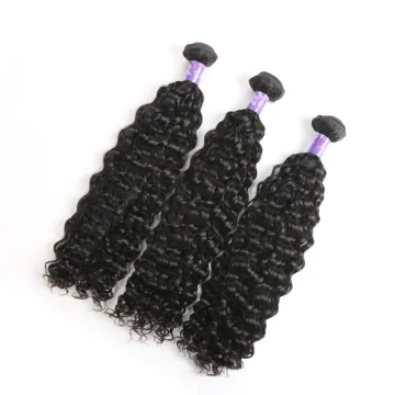 Raw Virgin Cuticle Aligned Hair  Brazilian Hair Bundles  Curly Wave Hair Extension For Women