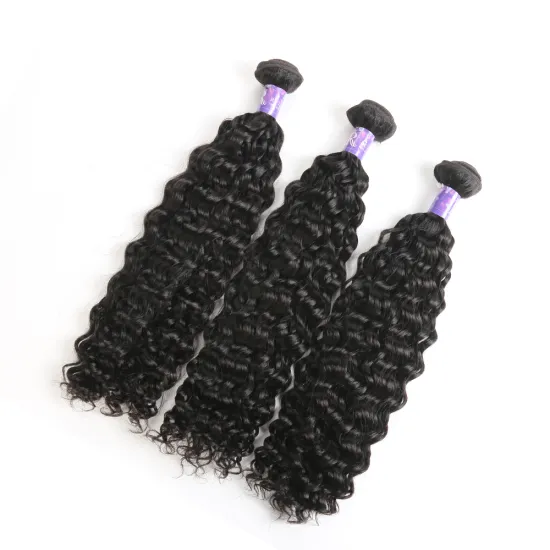 Raw Virgin Cuticle Aligned Hair  Brazilian Hair Bundles  Curly Wave Hair Extension For Women