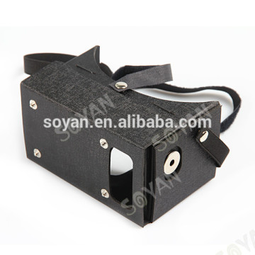 DIY Cheap price Google PU Materials Cardboard Cellphone for Android/IOS system vr 3d glasses