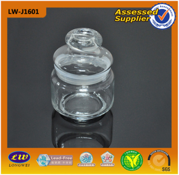 2013 Clear Glass Storage Jar /Glass Storage Jar /Glass Jar with Lid
